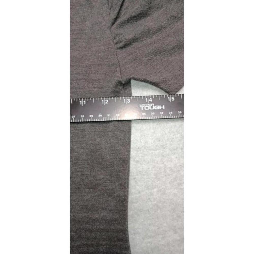 Zenana Outfitters Short Sleeve Blouse Womens Size Small Grey VNeck Scrunch Fit - Picture 5 of 10